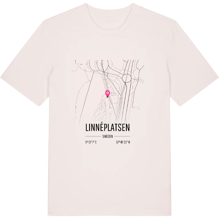 Linnéplatsen kort T-shirt – t-shirt fra PinShirt
