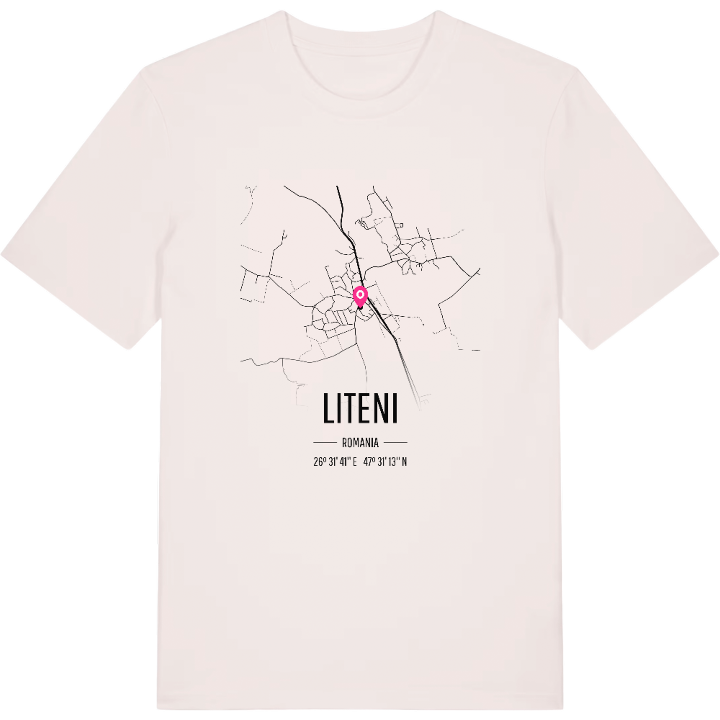 Liteni kort T-shirt – t-shirt fra PinShirt