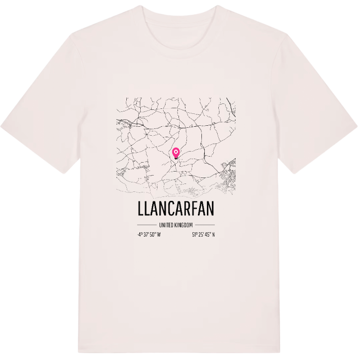 Llancarfan kort T-shirt – t-shirt fra PinShirt