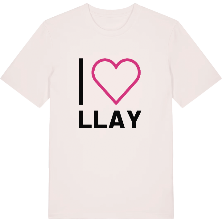 Jeg elsker Llay T-shirt stort tryk – t-shirt fra PinShirt