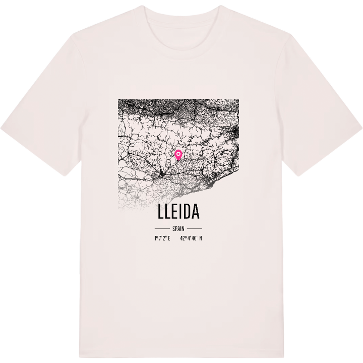 Lleida kort T-shirt – t-shirt fra PinShirt