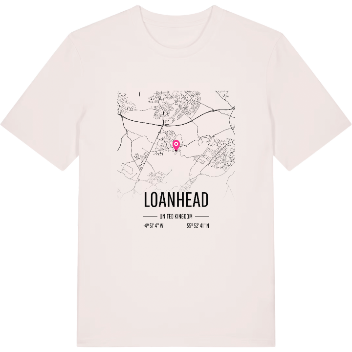 Loanhead kort T-shirt – t-shirt fra PinShirt