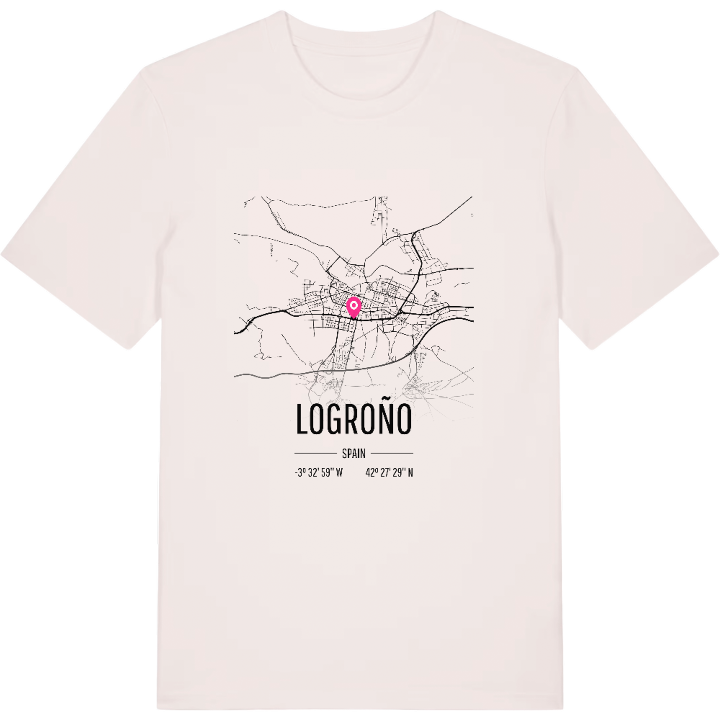 Logroño kort T-shirt – t-shirt fra PinShirt
