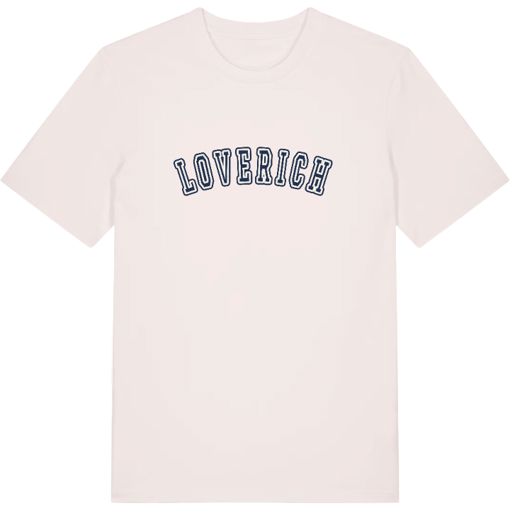 Loverich college T-shirt – t-shirt fra PinShirt