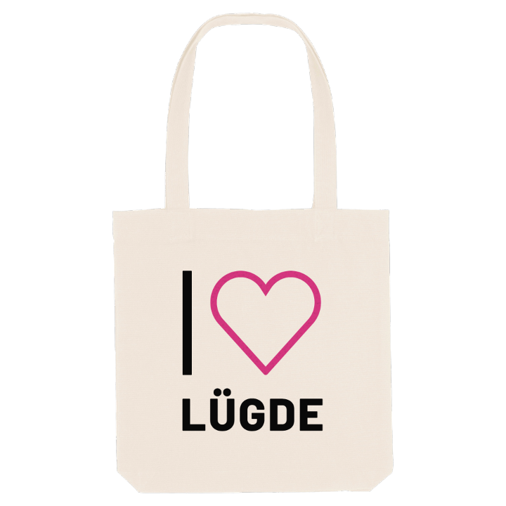 Jeg elsker Lügde mulepose stort tryk – mulepose fra PinShirt