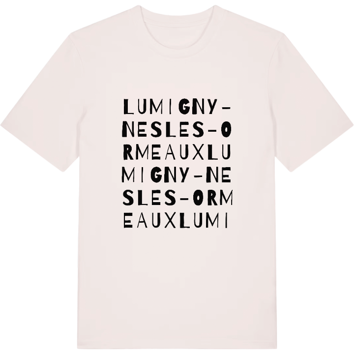 Lumigny-Nesles-Ormeaux ordleg T-shirt – t-shirt fra PinShirt