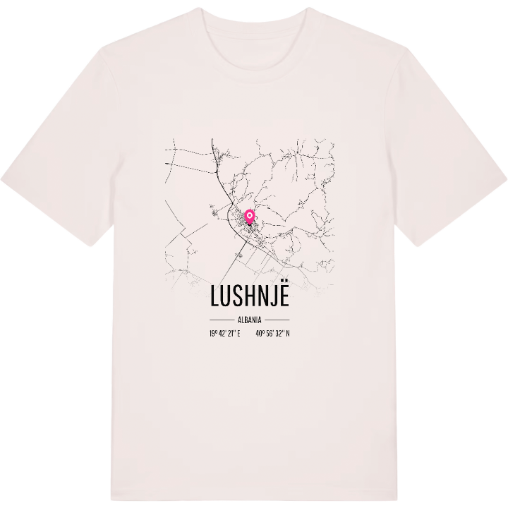 Lushnjë kort T-shirt – t-shirt fra PinShirt