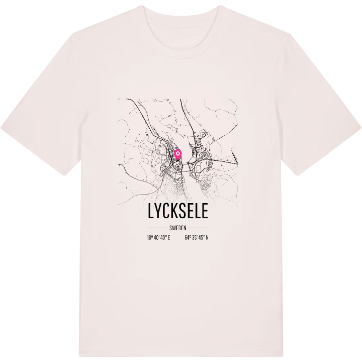 Lycksele kort T-shirt – t-shirt fra PinShirt