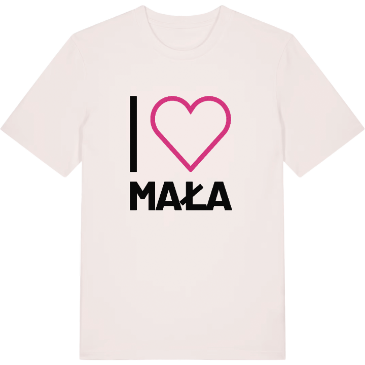 Jeg elsker Mała T-shirt stort tryk – t-shirt fra PinShirt