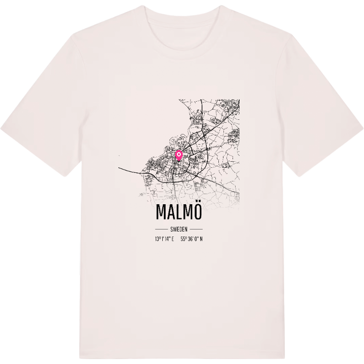 Malmö kort T-shirt – t-shirt fra PinShirt