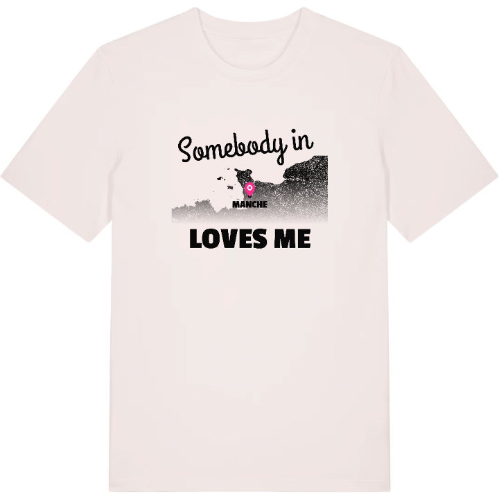 Nogen i Manche elsker mig T-shirt – t-shirt fra PinShirt