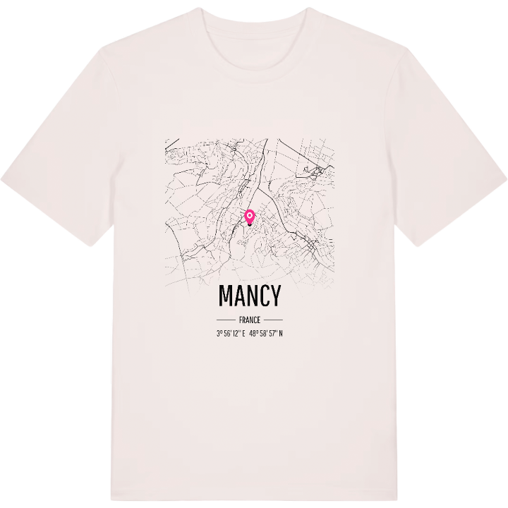 Mancy kort T-shirt – t-shirt fra PinShirt