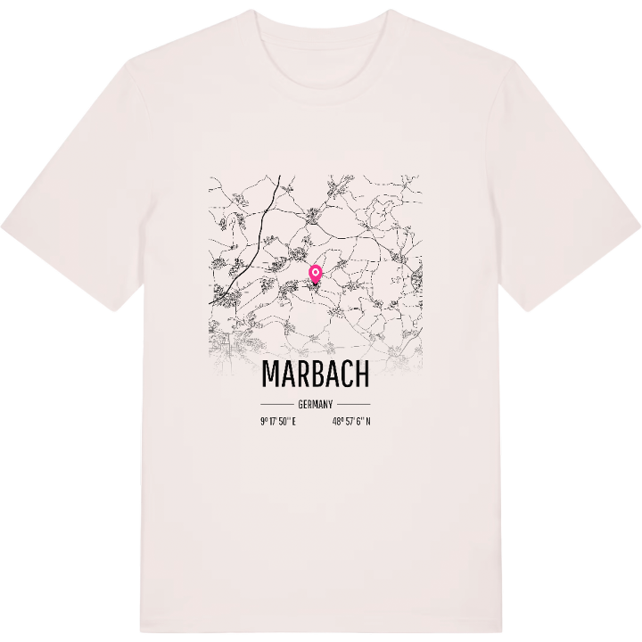 Marbach kort T-shirt – t-shirt fra PinShirt