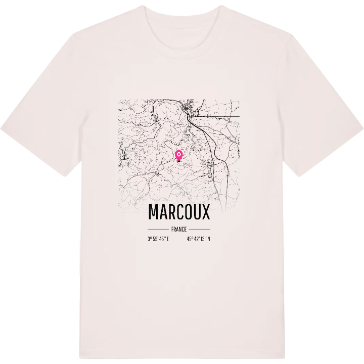 Marcoux kort T-shirt – t-shirt fra PinShirt