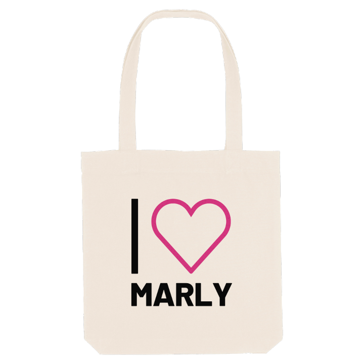 Jeg elsker Marly mulepose stort tryk – mulepose fra PinShirt
