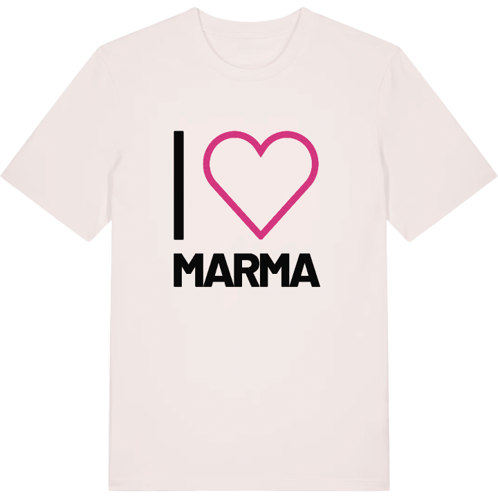 Jeg elsker Marma T-shirt stort tryk – t-shirt fra PinShirt