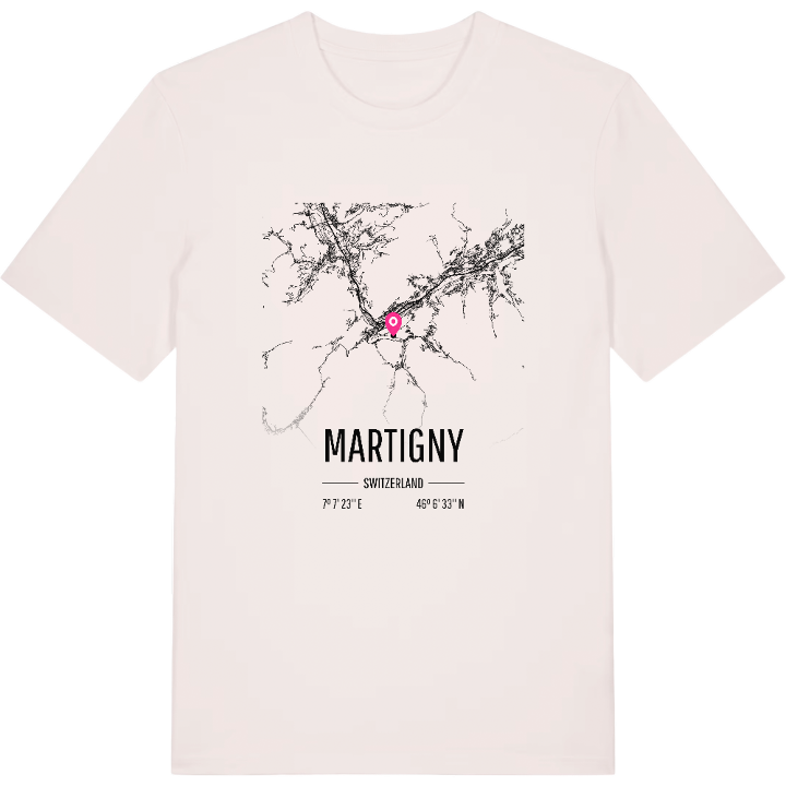 Martigny kort T-shirt – t-shirt fra PinShirt