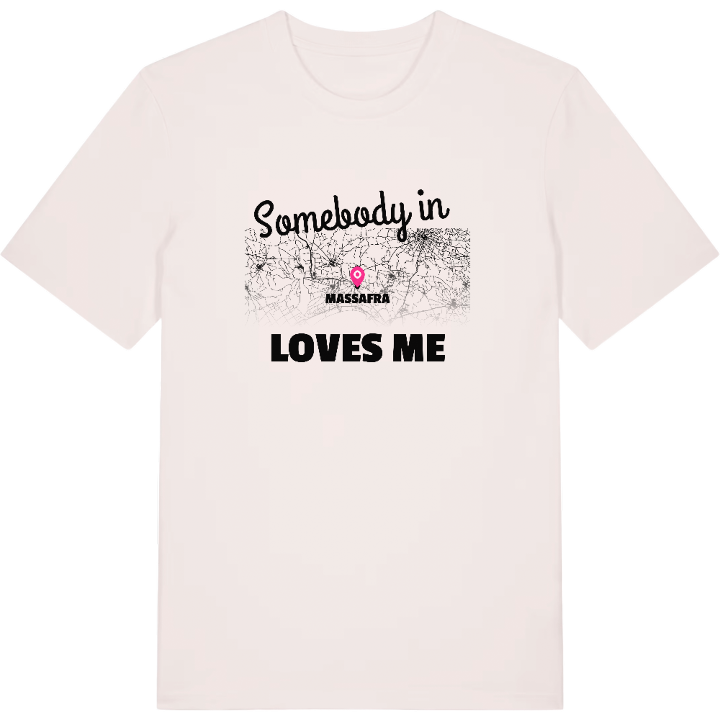 Nogen i Massafra elsker mig T-shirt – t-shirt fra PinShirt