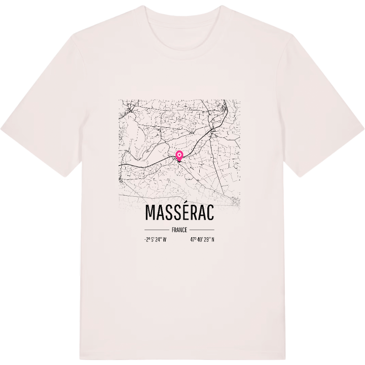 Massérac kort T-shirt – t-shirt fra PinShirt