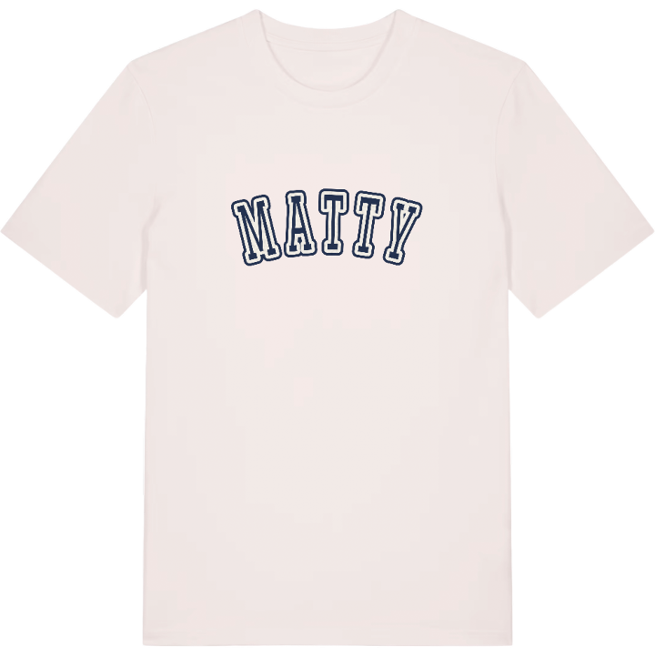 Matty college T-shirt – t-shirt fra PinShirt