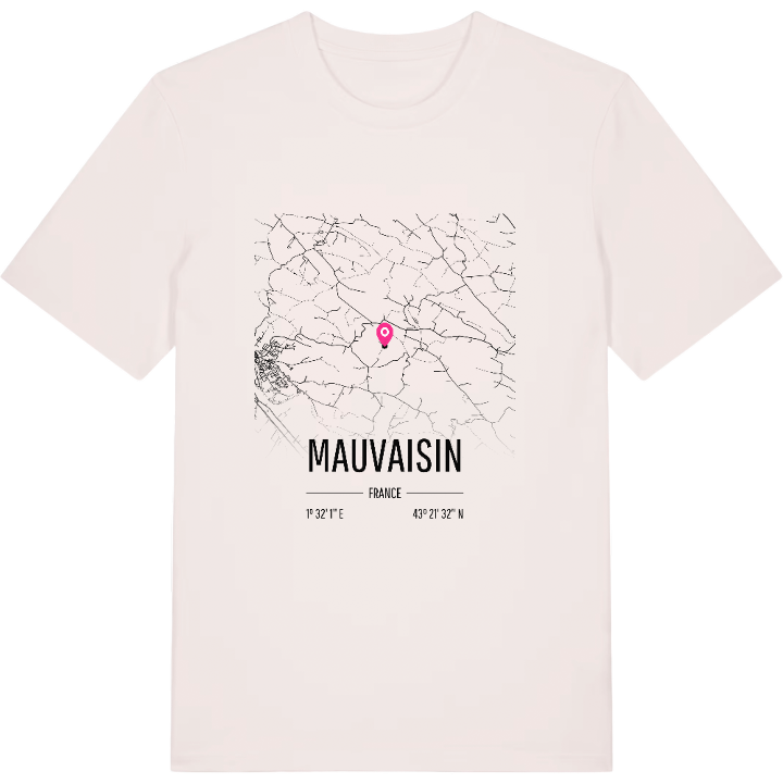 Mauvaisin kort T-shirt – t-shirt fra PinShirt