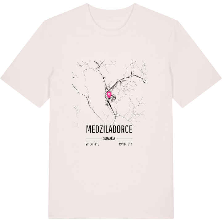 Medzilaborce kort T-shirt – t-shirt fra PinShirt