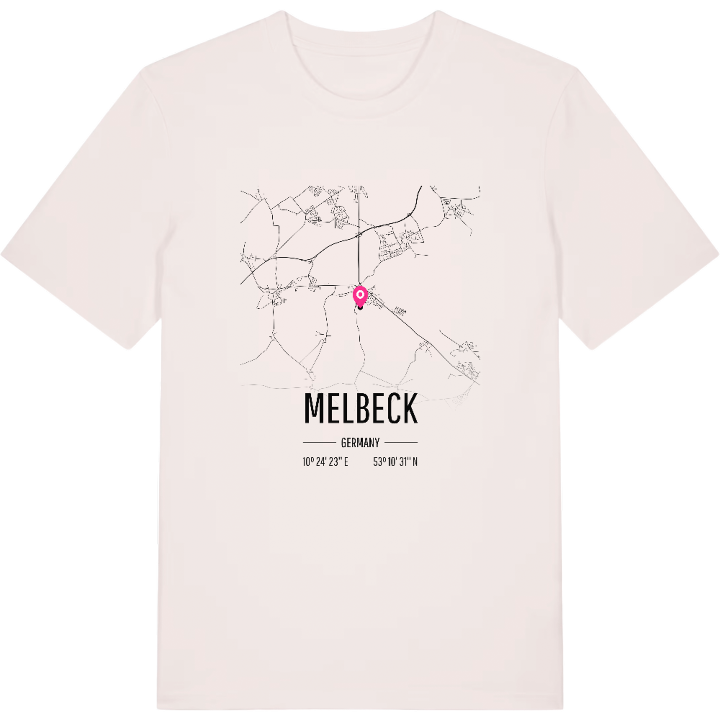 Melbeck kort T-shirt – t-shirt fra PinShirt
