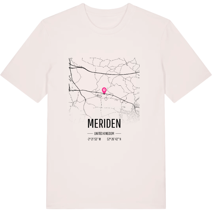 Meriden kort T-shirt – t-shirt fra PinShirt