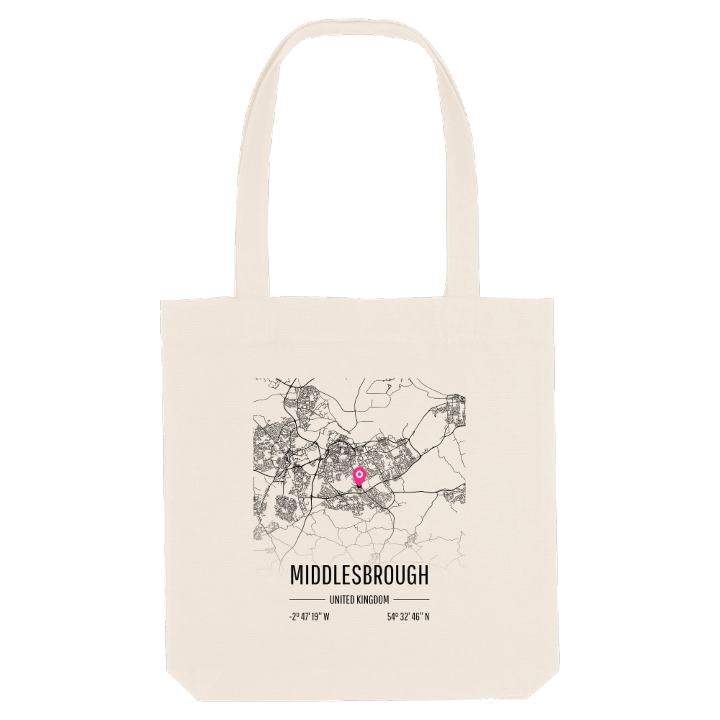 Middlesbrough kort mulepose – mulepose fra PinShirt