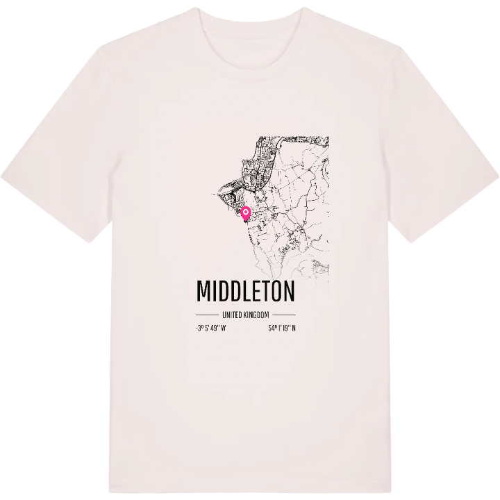 Middleton kort T-shirt – t-shirt fra PinShirt