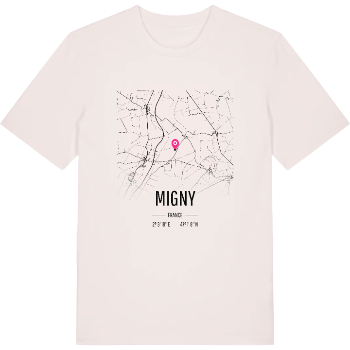 Migny kort T-shirt – t-shirt fra PinShirt