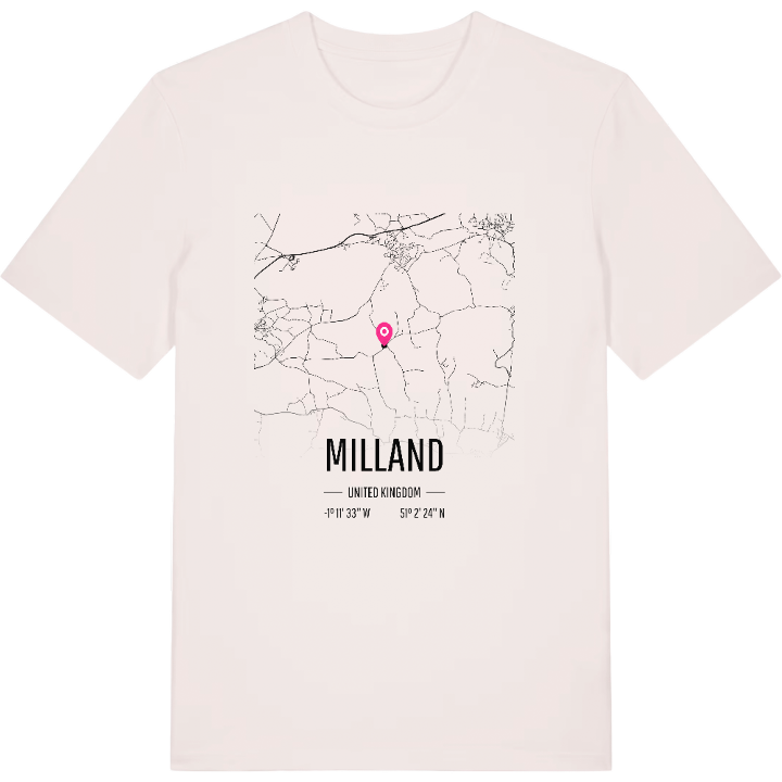 Milland kort T-shirt – t-shirt fra PinShirt