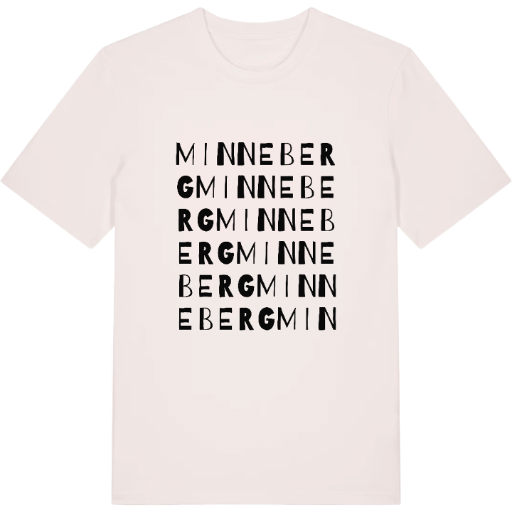 Minneberg ordleg T-shirt – t-shirt fra PinShirt