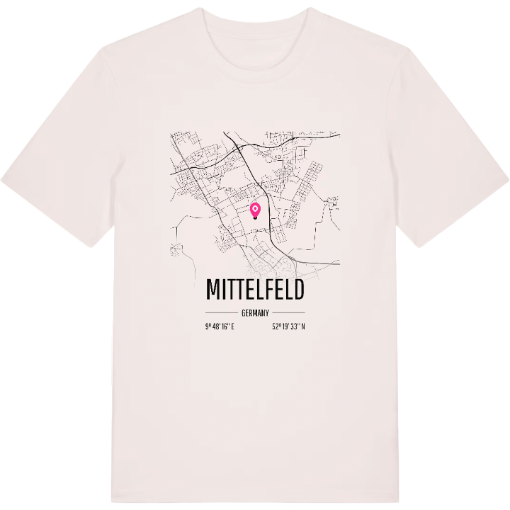 Mittelfeld kort T-shirt – t-shirt fra PinShirt