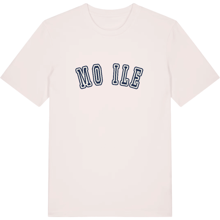 Močile college T-shirt – t-shirt fra PinShirt