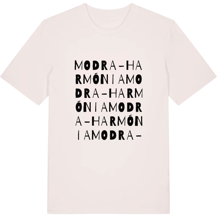 Modra - Harmónia ordleg T-shirt – t-shirt fra PinShirt