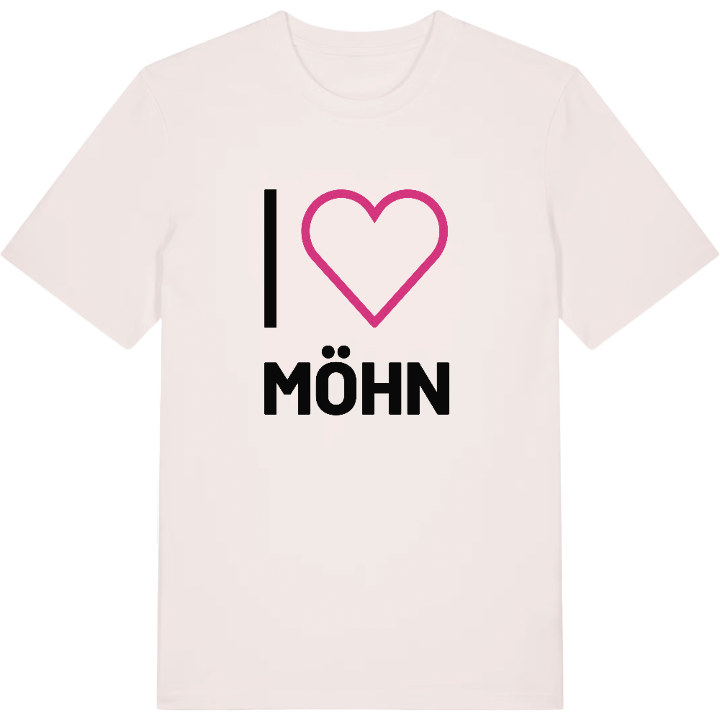 Jeg elsker Möhn T-shirt stort tryk – t-shirt fra PinShirt