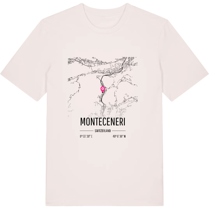 Monteceneri kort T-shirt – t-shirt fra PinShirt