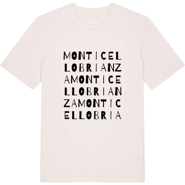 Monticello Brianza ordleg T-shirt – t-shirt fra PinShirt