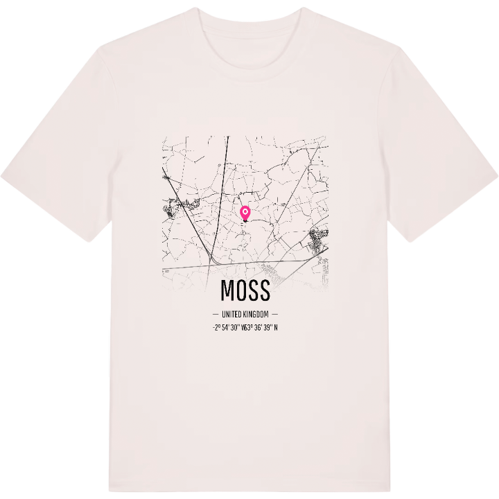 Moss kort T-shirt – t-shirt fra PinShirt