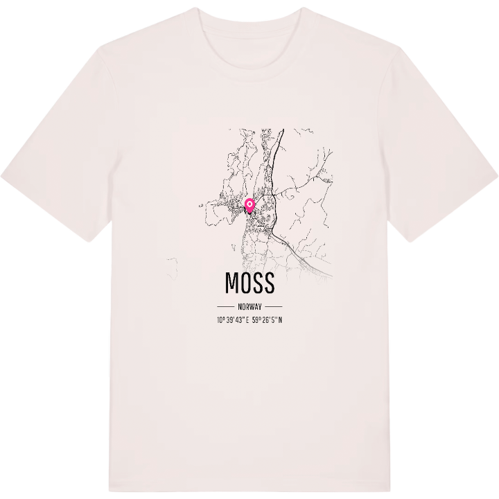 Moss kort T-shirt – t-shirt fra PinShirt