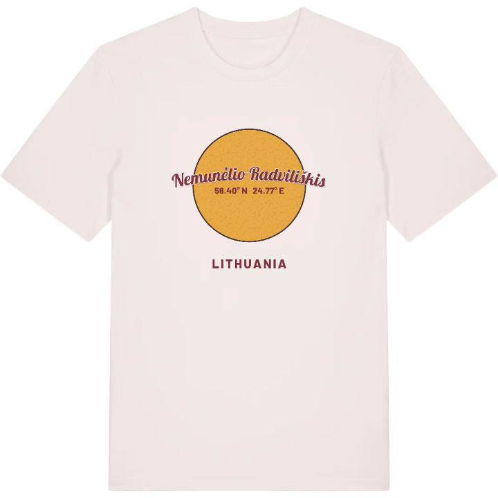 Nemunėlio Radviliškis cirkel T-shirt – t-shirt fra PinShirt