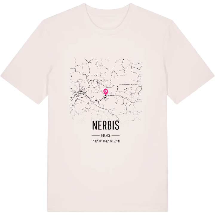 Nerbis kort T-shirt – t-shirt fra PinShirt