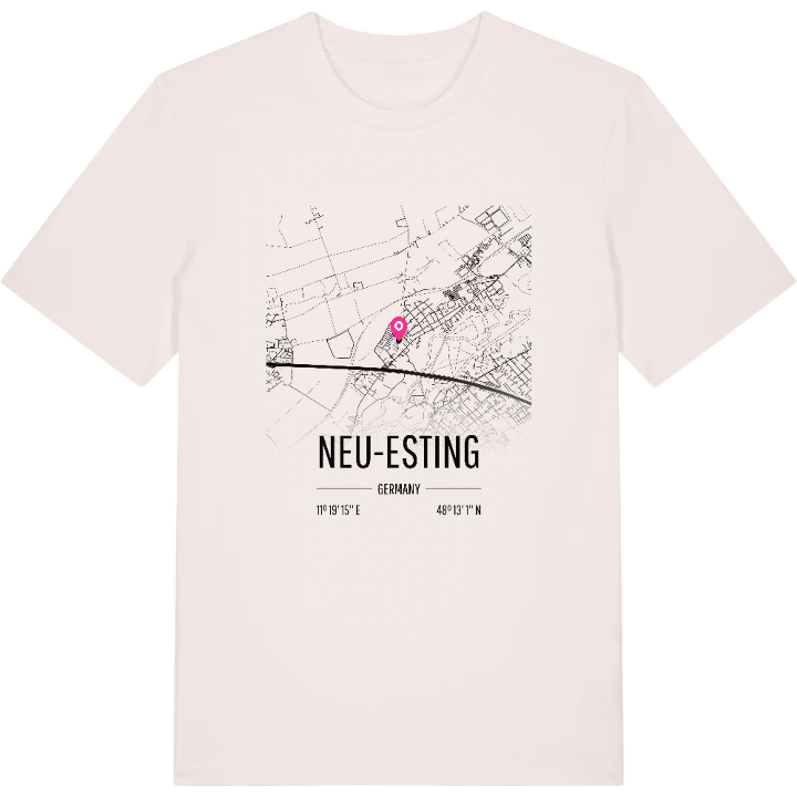 Neu-Esting kort T-shirt – t-shirt fra PinShirt