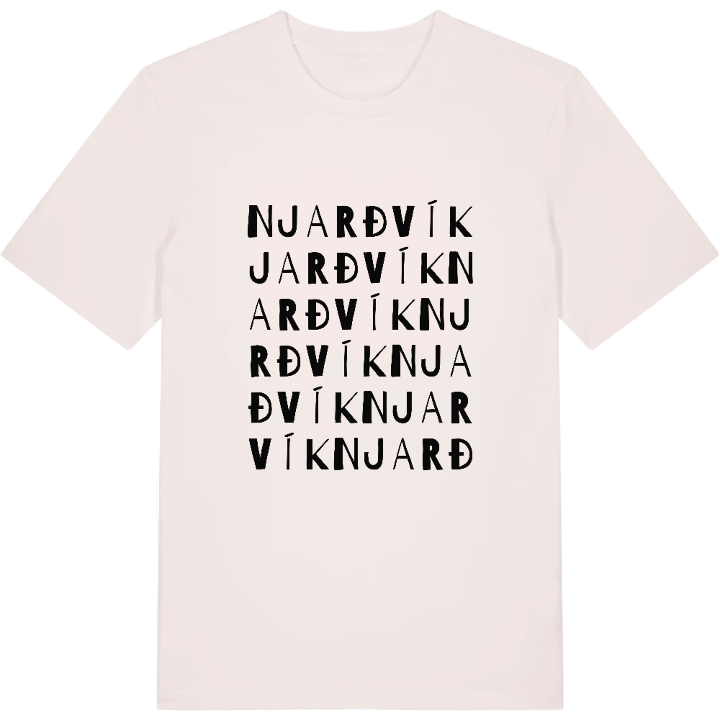 Njarðvík ordleg T-shirt – t-shirt fra PinShirt