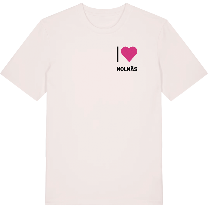 Jeg elsker Nolnäs T-shirt lille tryk – t-shirt fra PinShirt