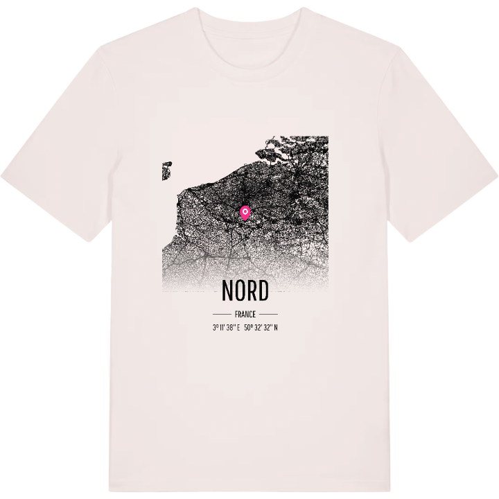 Nord kort T-shirt – t-shirt fra PinShirt