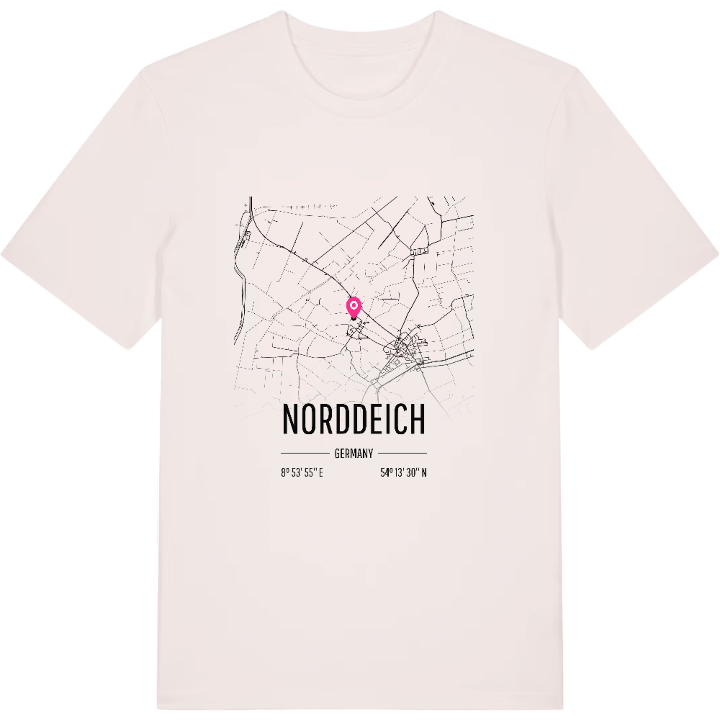 Norddeich kort T-shirt – t-shirt fra PinShirt