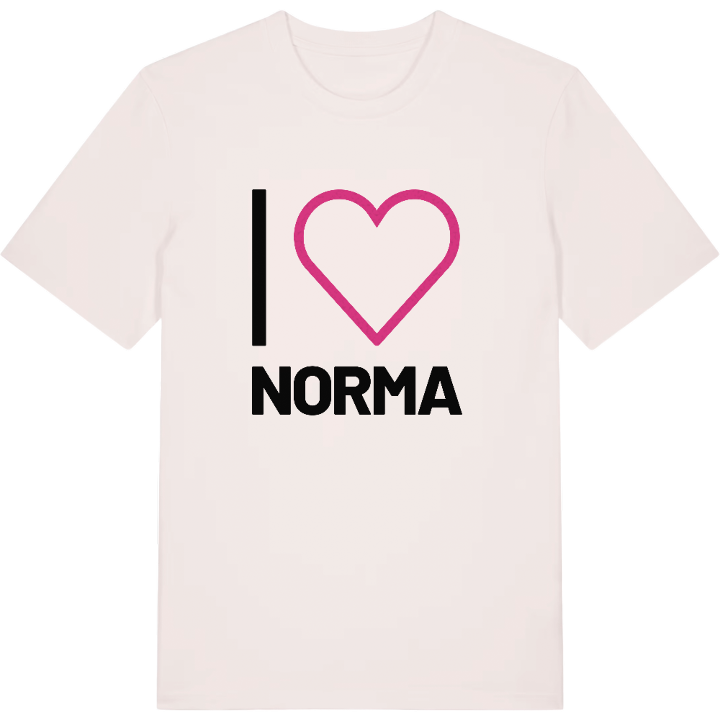 Jeg elsker Norma T-shirt stort tryk – t-shirt fra PinShirt