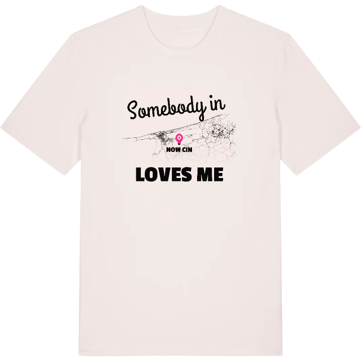 Nogen i Nowęcin elsker mig T-shirt – t-shirt fra PinShirt